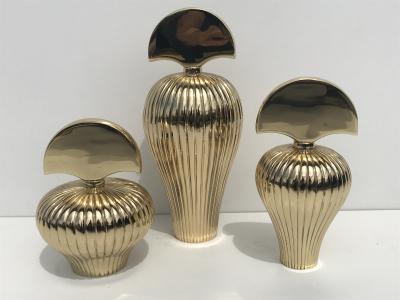 Set of Tree Brass Perfume Bottles