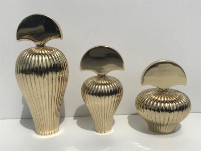 Set of Tree Brass Perfume Bottles