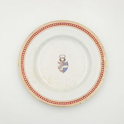 Set of Twelve Armorial Dinner Plates England circa 1860