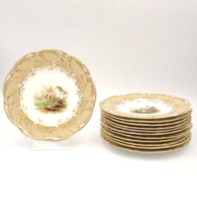 Set of Twelve Dessert Plates England circa 1820