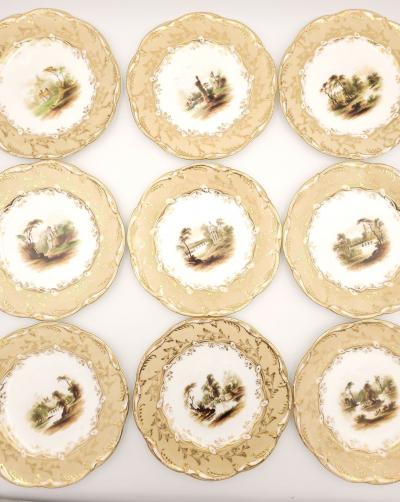 Set of Twelve Dessert Plates England circa 1820