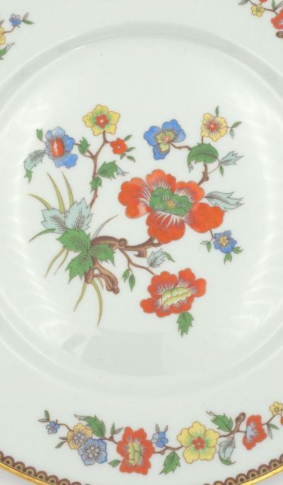 Set of Twelve Limoges Dinner Plates France circa 1970