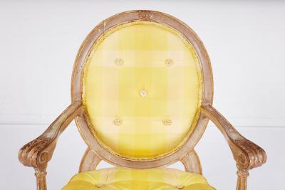 Set of Twelve Painted Italian Armchairs circa 1760