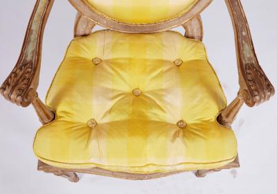 Set of Twelve Painted Italian Armchairs circa 1760