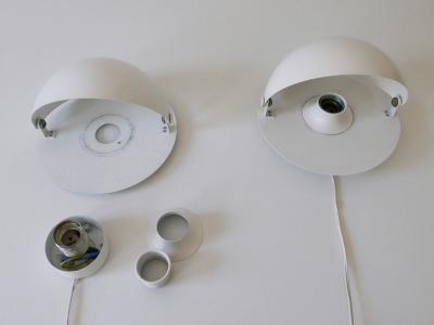 Set of Two Adjustable Mid Century Modern Sconces or Wall Lamps Germany 1960s