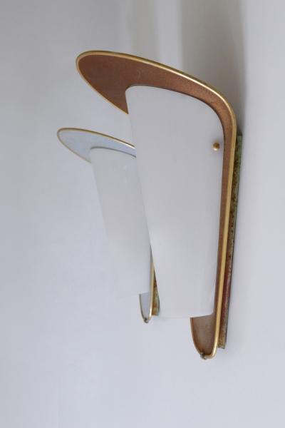 Set of Two Amazing Mid Century Modern Outdoor Sconces Germany 1950s