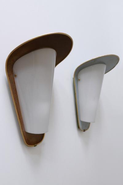 Set of Two Amazing Mid Century Modern Outdoor Sconces Germany 1950s