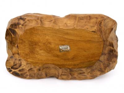 Set of Two Anthroposophical Hand Carved Wood Bowls 1960s