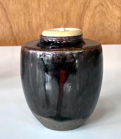 Set of Two Antique Japanese Ceramic Ko Seto Chaires