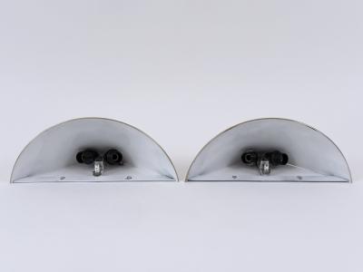 Set of Two Elegant Mid Century Modern Brass Sconces or Wall Lights Germany 1970s