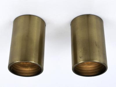 Set of Two Elegant Mid Century Modern Flush Mounts or Spot Lights Germany 1960s