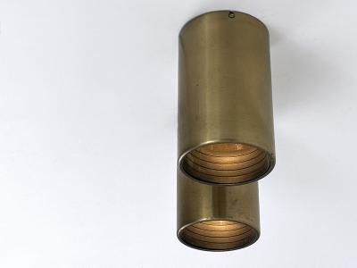 Set of Two Elegant Mid Century Modern Flush Mounts or Spot Lights Germany 1960s