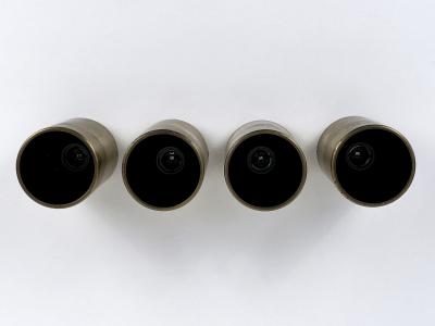 Set of Two Elegant Mid Century Modern Flush Mounts or Spot Lights Germany 1960s