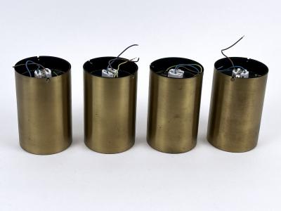 Set of Two Elegant Mid Century Modern Flush Mounts or Spot Lights Germany 1960s