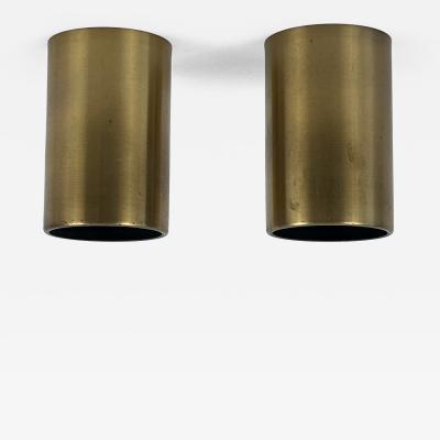 Set of Two Elegant Mid Century Modern Flush Mounts or Spot Lights Germany 1960s