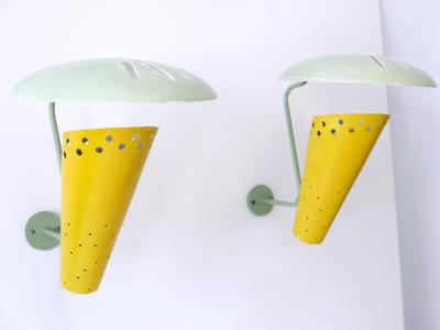 Set of Two Exceptional Large Highly Decorative Sconces or Wall Lamps Germany