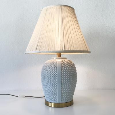 Set of Two Exceptional Mid Century Modern Ceramic Table Lamps Germany 1960s