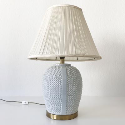 Set of Two Exceptional Mid Century Modern Ceramic Table Lamps Germany 1960s
