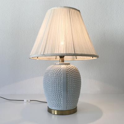 Set of Two Exceptional Mid Century Modern Ceramic Table Lamps Germany 1960s