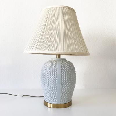 Set of Two Exceptional Mid Century Modern Ceramic Table Lamps Germany 1960s