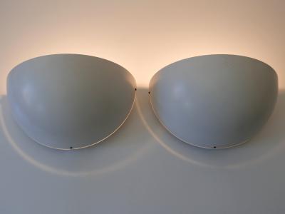 Set of Two Large Minimalistic Mid Century Modern Sconces Germany 1960s