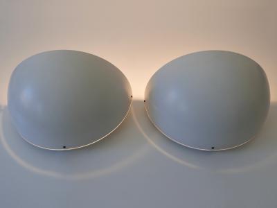 Set of Two Large Minimalistic Mid Century Modern Sconces Germany 1960s