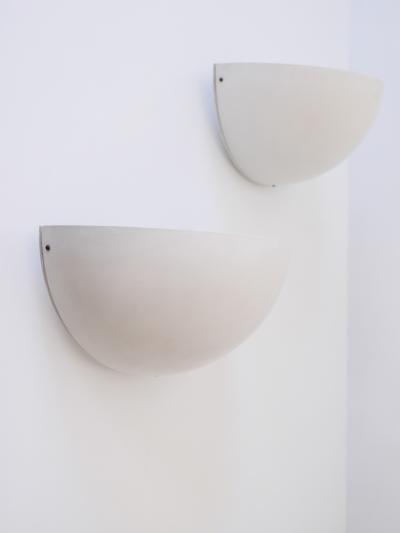 Set of Two Large Minimalistic Mid Century Modern Sconces Germany 1960s