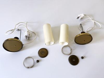 Set of Two Lovely Mid Century Modern Bedside Table Lamps Germany 1950s