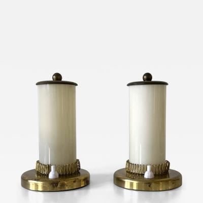 Set of Two Lovely Mid Century Modern Bedside Table Lamps Germany 1950s