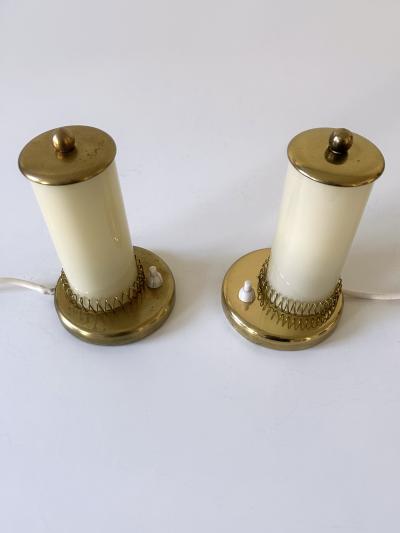 Set of Two Lovely Mid Century Modern Bedside Table Lamps Germany 1950s