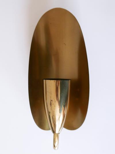 Set of Two Lovely Mid Century Modern Brass Sconces or Wall Lamps Germany 1950s