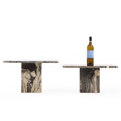 Set of Two Nesting Italian Marble Coffee or End Tables C 1950 