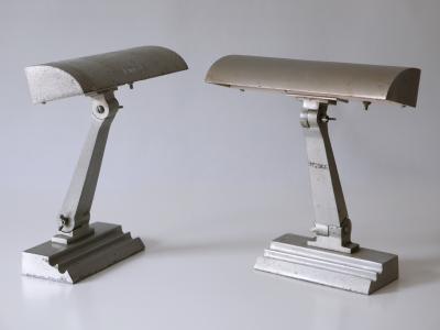 Set of Two Rare Art Deco Desk or Table Lamps from An US Cruiser Ship 1920s