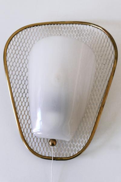 Set of Two Rare Elegant Mid Century Modern Sconces or Wall Lamps Germany 1950s