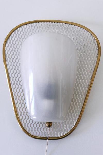 Set of Two Rare Elegant Mid Century Modern Sconces or Wall Lamps Germany 1950s