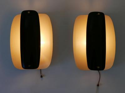 Set of Two Rare Elegant Mid Century Modern Sconces or Wall Lamps Germany 1960s