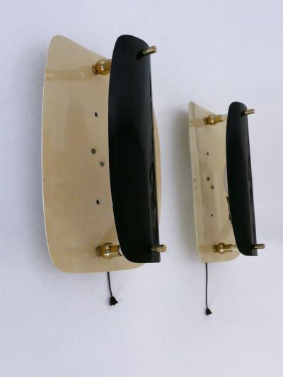 Set of Two Rare Elegant Mid Century Modern Sconces or Wall Lamps Germany 1960s