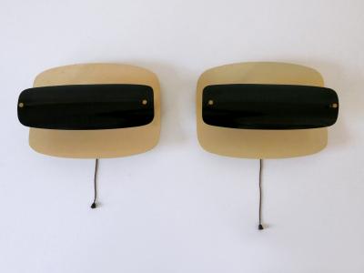 Set of Two Rare Elegant Mid Century Modern Sconces or Wall Lamps Germany 1960s