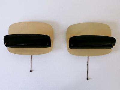 Set of Two Rare Elegant Mid Century Modern Sconces or Wall Lamps Germany 1960s