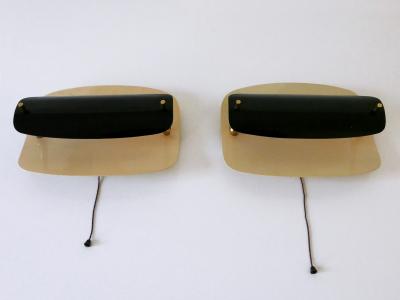 Set of Two Rare Elegant Mid Century Modern Sconces or Wall Lamps Germany 1960s