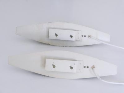 Set of Two Rare Elegant Mid Century Modern Sconces or Wall Lights Sweden 1950s