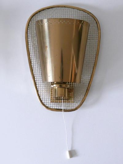 Set of Two Rare Highly Decorative Mid Century Modern Sconces Germany 1950s