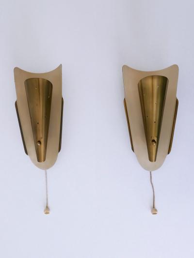 Set of Two Rare Highly Decorative Mid Century Modern Sconces Germany 1950s