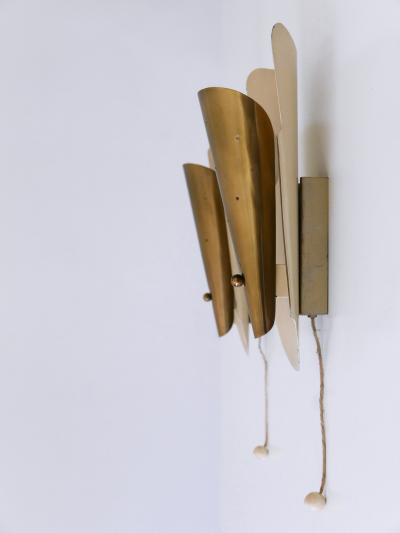 Set of Two Rare Highly Decorative Mid Century Modern Sconces Germany 1950s