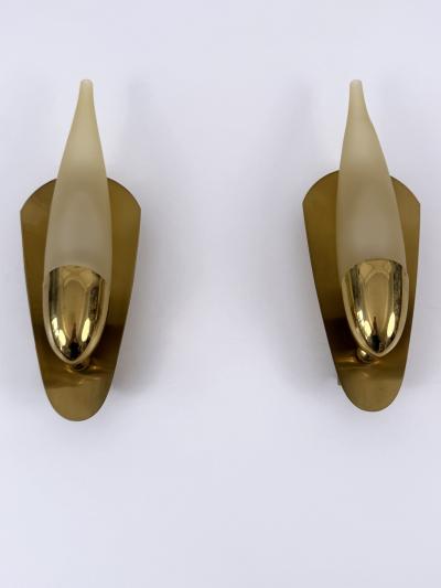Set of Two Rare Highly Decorative Mid Century Modern Sconces Germany 1950s
