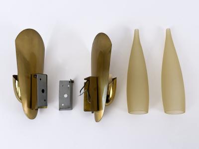Set of Two Rare Highly Decorative Mid Century Modern Sconces Germany 1950s