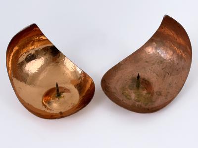 Set of Two Rare Lovely Mid Century Modern Candlesticks Made in Austria 1960s