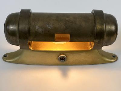 Set of Two Streamline Bauhaus Design Sub Marine Cabinet Sconces Germany 1930s