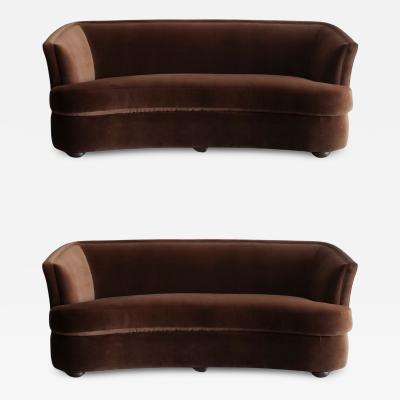 Set of Two Swedish Cabinet Maker Sofas Circa 1960s