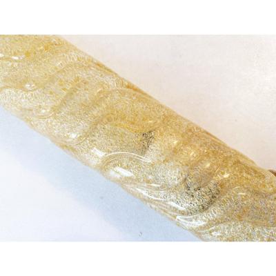 Set of Two Venetian Gold Graniglia Murano Glass Wall Sconce